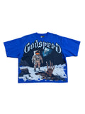 Godspeed Astronaut Graphic T-Shirt Blue